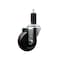 Service Caster 3.5'' SS Hard Rubber Wheel Swivel 1-1/4'' Expanding Stem Caster SCC-SSEX20S3514-HRS-114 - alternate 1